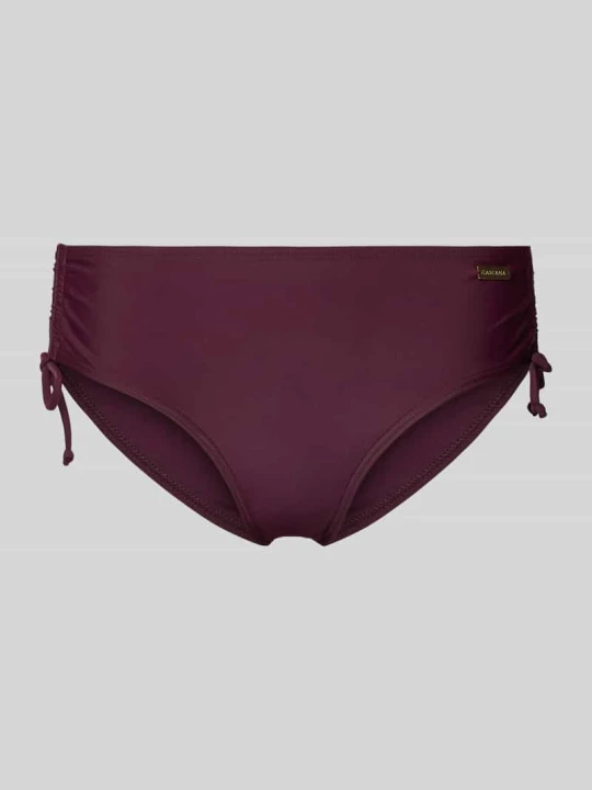 Zdjęcie produktu Figi bikini z bocznymi marszczeniami model 'Lolo' Lascana Oberżynowy