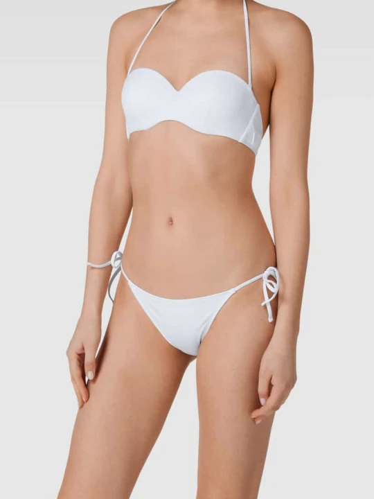 Zdjęcie produktu Figi bikini z detalem z logo Guess Biały