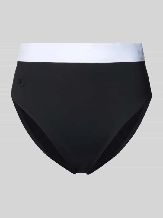 Zdjęcie produktu Majtki bikini z elastycznym pasem Lauren Ralph Lauren Czarny