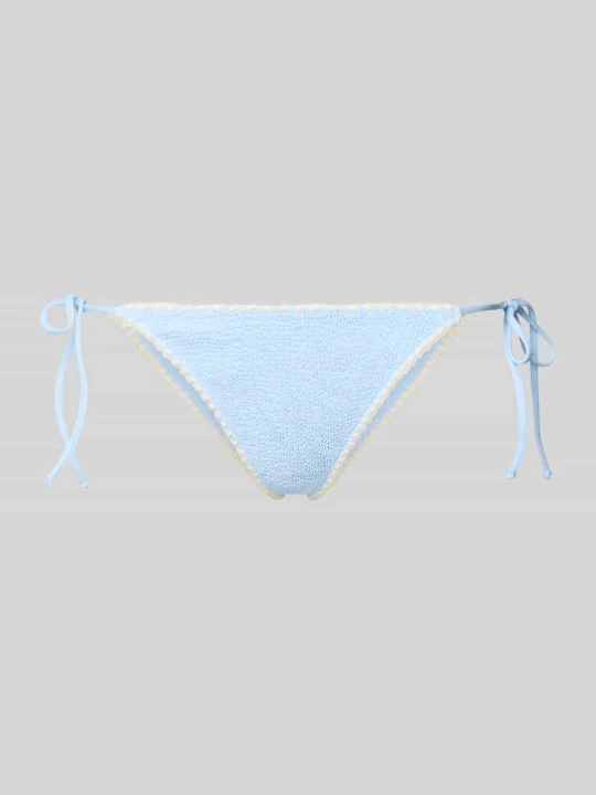Zdjęcie produktu Figi bikini z fakturowanym wzorem model 'Marielle' MC2 Saint Barth Niebieski