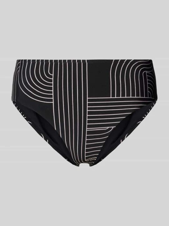 Zdjęcie produktu Figi bikini z graficznym wzorem model 'LINE SET' WATERCULT Czarny