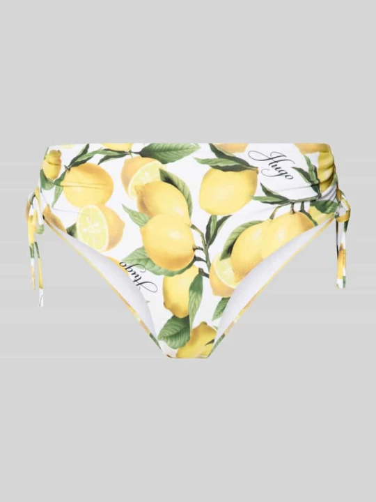 Zdjęcie produktu Figi bikini z napisem z logo model 'FANCY' Hugo Żółty