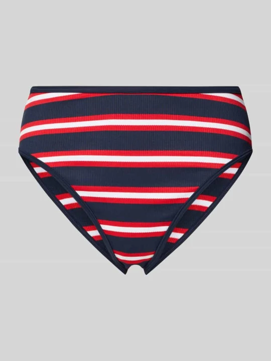 Zdjęcie produktu Figi bikini z prążkowanego materiału Tommy Hilfiger Ciemnoniebieski