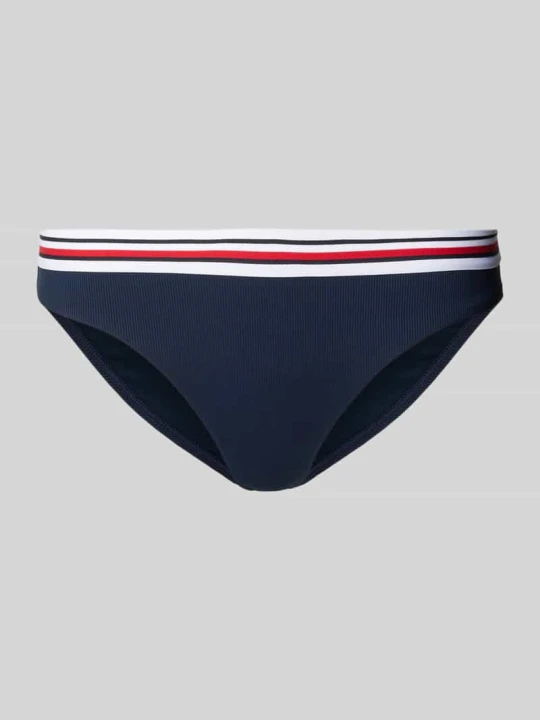 Zdjęcie produktu Figi bikini z taśmą z logo Tommy Hilfiger Granatowy