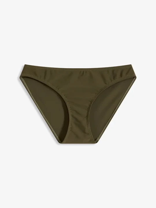 Zdjęcie produktu Figi bikini z typowym wycięciem na nogi BonPrix zielony