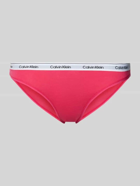 Zdjęcie produktu Figi bikini z wyhaftowanym logo Model „Carousel” Calvin Klein Mocnoróżowy