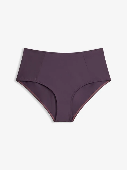 Zdjęcie produktu Figi bikini z wysoką talią BonPrix fioletowy