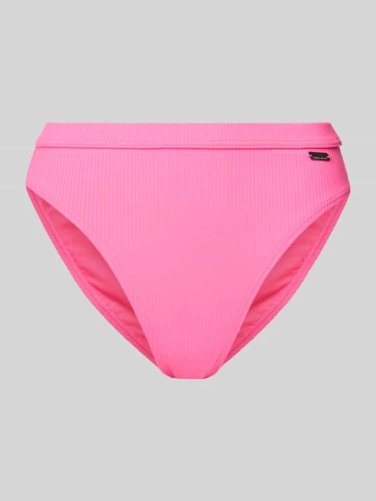 Zdjęcie produktu Figi bikini z wysokim stanem i detalem z logo model ‘Lucky’ Venice Beach Mocnoróżowy