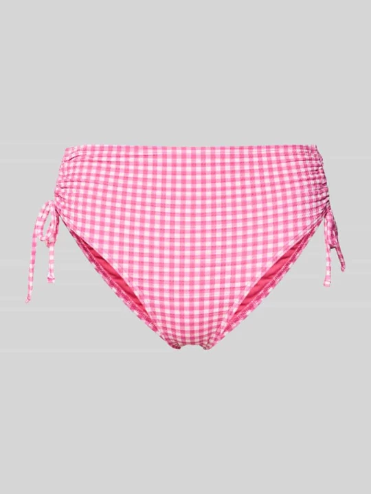 Zdjęcie produktu Majtki bikini z wysokim stanem z bocznymi marszczeniami Jake*s Mocnoróżowy