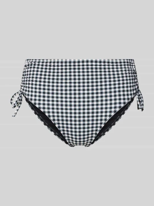 Zdjęcie produktu Majtki bikini z wysokim stanem z bocznymi marszczeniami Jake*s Czarny