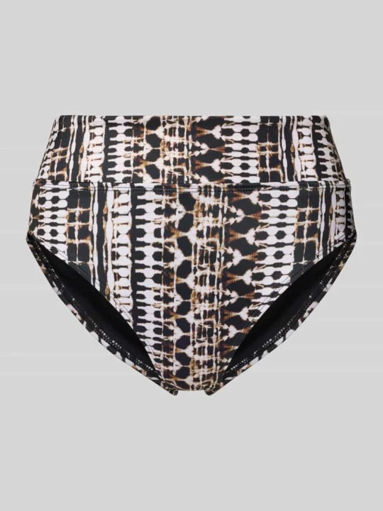 Zdjęcie produktu Figi bikini z wysokim stanem z wzorem na całej powierzchni model 'TOGO MAGO' Dorina Średniobrązowy