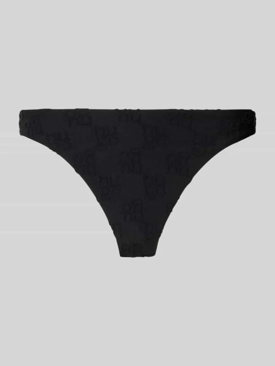 Zdjęcie produktu Figi bikini z wytłaczanym logo model 'TERRY MONO' Hugo Czarny