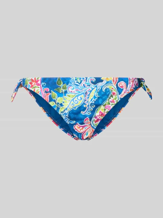 Zdjęcie produktu Majtki bikini z nadrukiem na całej powierzchni Lauren Ralph Lauren Ciemnoniebieski
