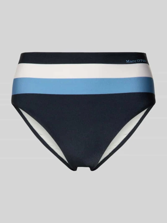 Zdjęcie produktu Majtki bikini z nadrukiem na całej powierzchni Marc O'Polo Ciemnoniebieski