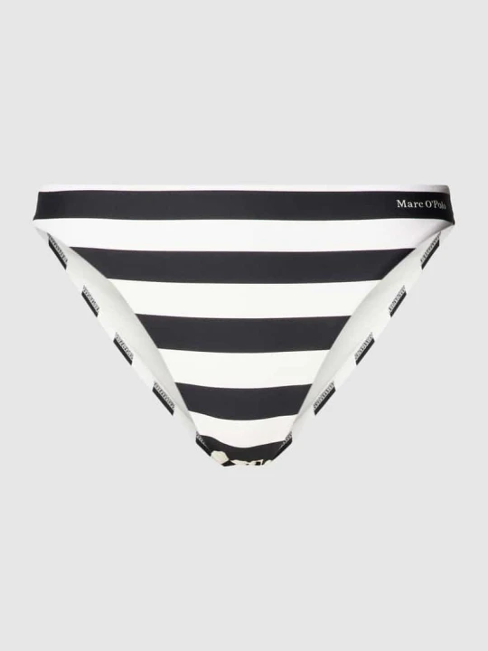 Zdjęcie produktu Figi bikini ze wzorem w paski Marc O'Polo Czarny