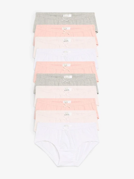 Zdjęcie produktu Figi hipster z miękką bawełną (10 par) BonPrix różowy