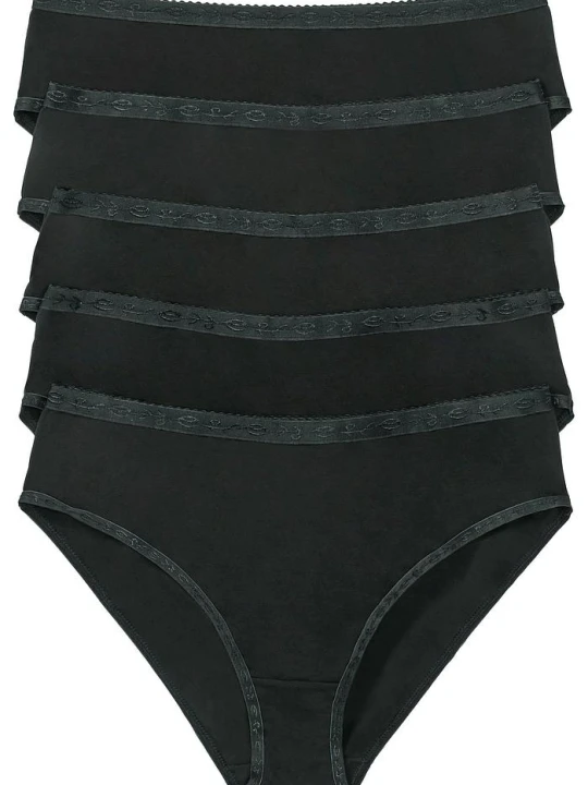 Zdjęcie produktu Figi maxi (5 par) BonPrix czarny