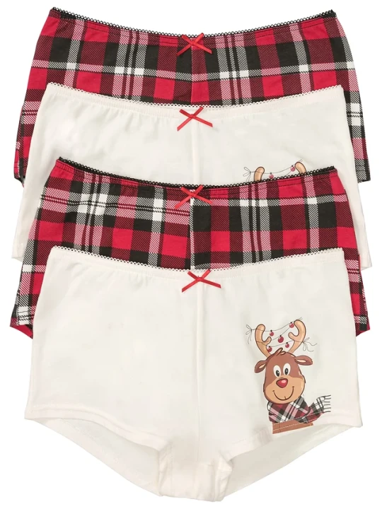 Zdjęcie produktu Figi maxi z bawełną (4 pary) BonPrix biały