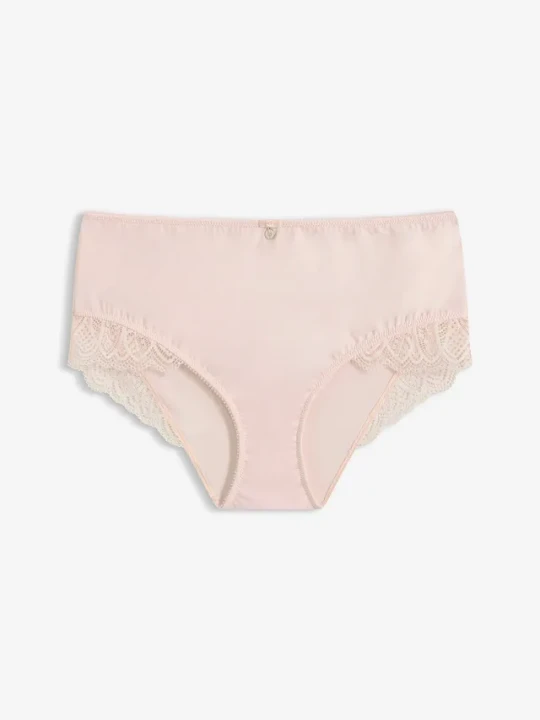 Zdjęcie produktu Figi maxi panty z miękkiej mikrofibry BonPrix różowy