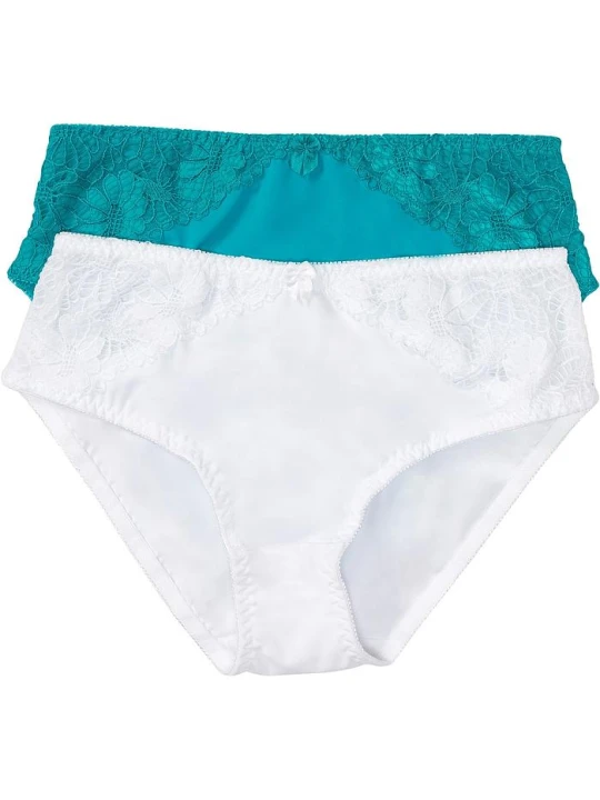 Zdjęcie produktu Figi maxi z koronką (2 pary) BonPrix biały