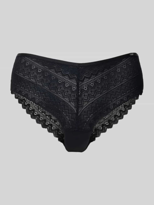 Zdjęcie produktu Figi o kroju slim fit z aplikacją z logo model ‘Cheeky’ SKINY Czarny