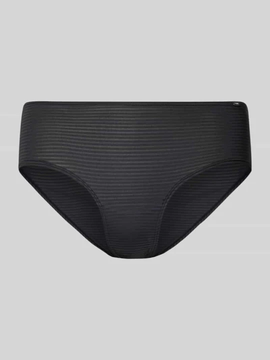 Zdjęcie produktu Figi o kroju slim fit z aplikacją z logo model ‘Timeless’ SKINY Ciemnoszary