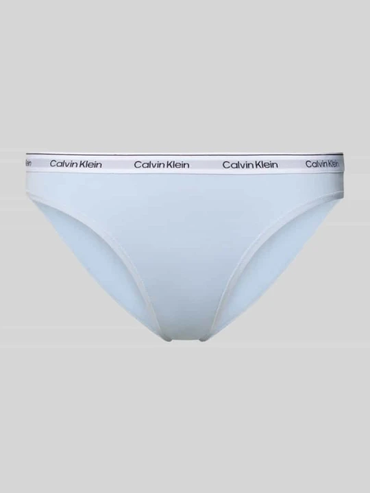 Zdjęcie produktu Figi o kroju slim fit z detalem z logo model 'Carousel' Calvin Klein Jasnoniebieski