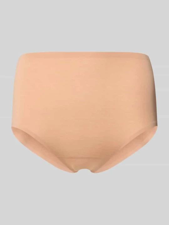 Zdjęcie produktu figi o kroju slim fit z nadrukiem z logo Mey Beżowy