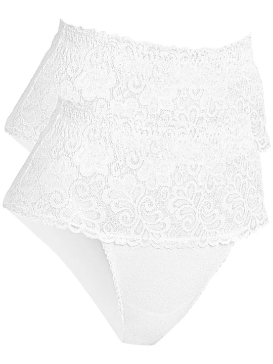 Zdjęcie produktu Figi o silnym stopniu modelowania sylwetki (2 pary) BonPrix biały