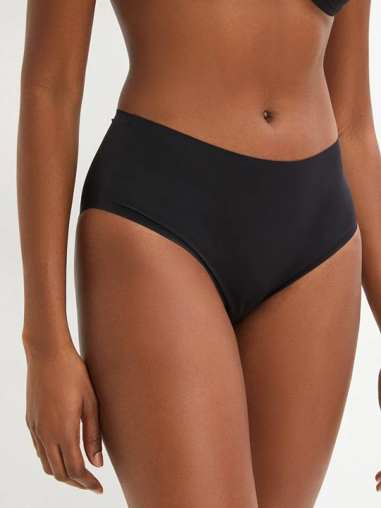 Zdjęcie produktu Figi panty Feel Comfort bezszwowe (3 pary) BonPrix czarny