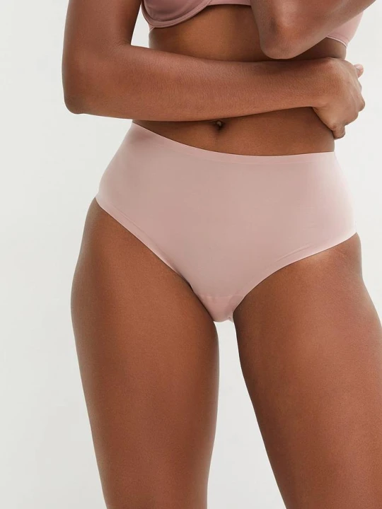 Zdjęcie produktu Figi panty Feel Comfort bezszwowe (3 pary) BonPrix różowy