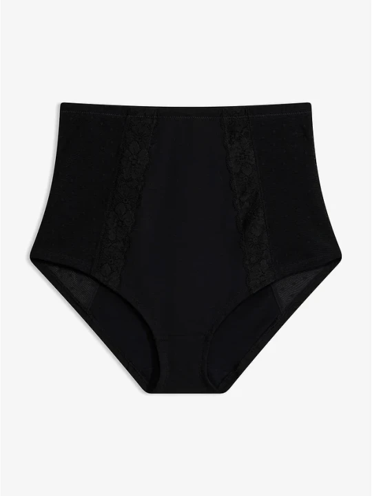 Zdjęcie produktu Figi panty o średnim stopniu modelowania, z bawełną BonPrix czarny