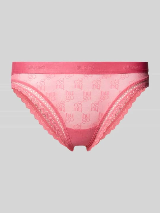 Zdjęcie produktu Figi w imitacji koronki model 'SARTORIAL BRIEF' Hugo Mocnoróżowy