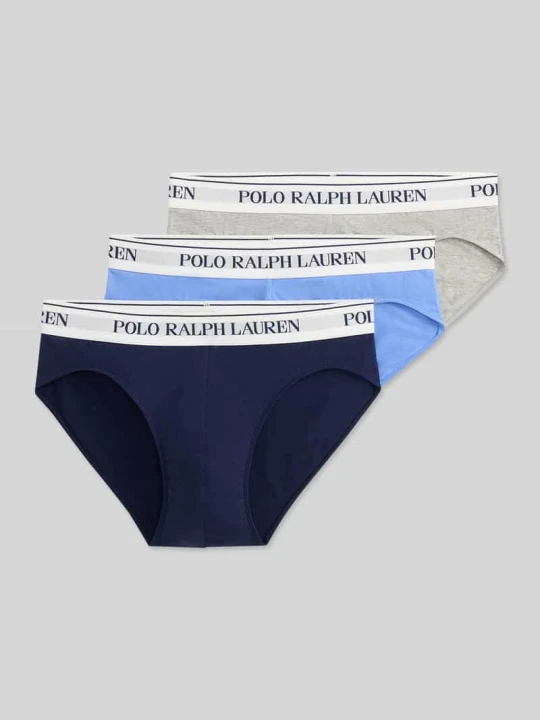 Zdjęcie produktu Figi w zestaw 3 szt. z mieszanka bawełny Polo Ralph Lauren Granatowy