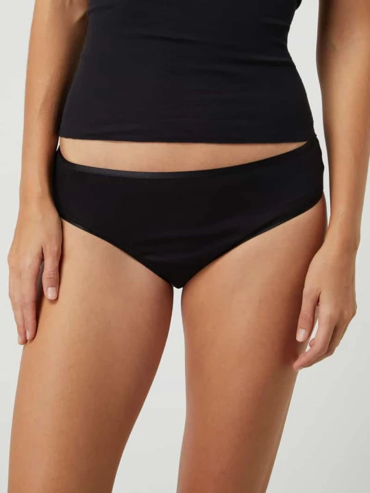 Zdjęcie produktu Figi z bawełny — bezszwowy model ‘Cotton Seamless’ Hanro Czarny