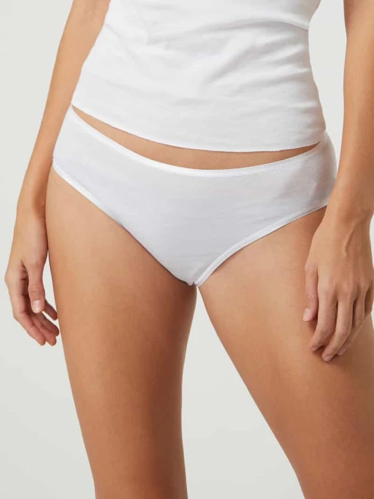 Zdjęcie produktu Figi z bawełny — bezszwowy model ‘Cotton Seamless’ Hanro Biały