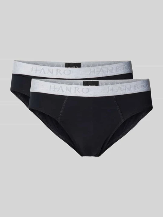 Zdjęcie produktu Figi z detale z logo w zestaw 2 szt. Hanro Czarny