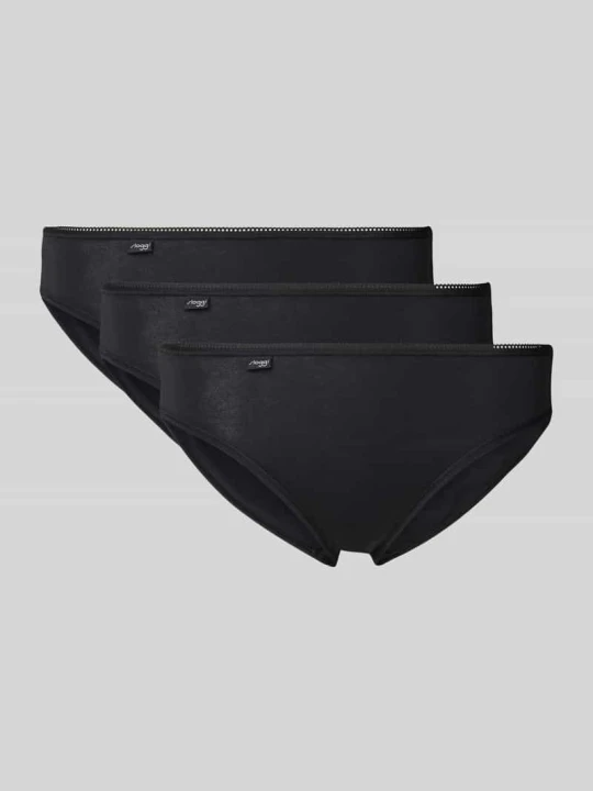 Zdjęcie produktu Figi z detalem z logo w zestawie 3 szt. Sloggi Czarny