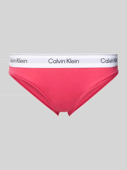 Zdjęcie produktu Slip z elastycznym paskiem z logo Calvin Klein Mocnoróżowy