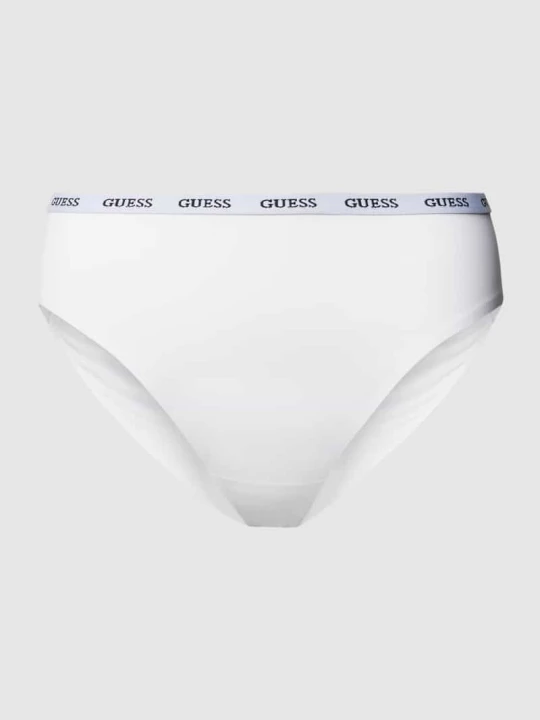 Zdjęcie produktu Figi z elastycznym paskiem z logo model ‘DARCEY BRIEF’ Guess Biały