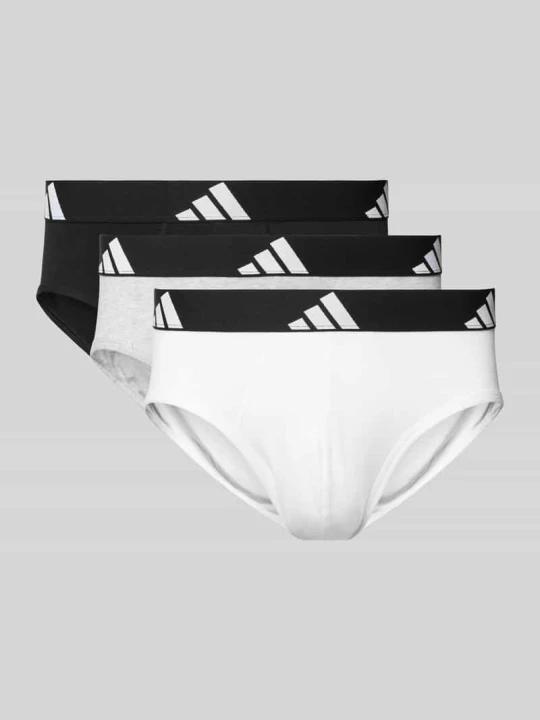 Zdjęcie produktu Figi z elastycznym paskiem z logo w zestawie 3 szt. model ‘Active Flex’ Adidas Antracytowy