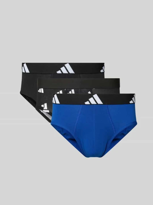 Zdjęcie produktu Figi z elastycznym paskiem z logo w zestawie 3 szt. model ‘Active Flex’ Adidas Czarny