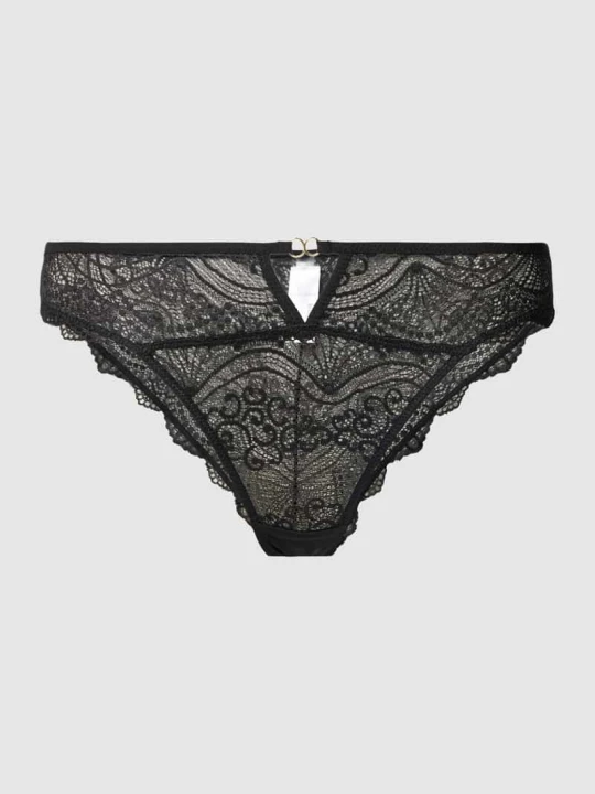 Zdjęcie produktu Figi z koronką model ‘Elenora’ Lascana Czarny