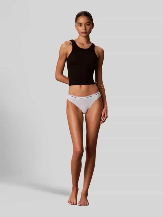 Zdjęcie produktu Figi z mieszanki bawełny w zestaw 3 szt. Calvin Klein Jasnoniebieski