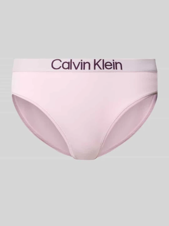 Zdjęcie produktu Figi z mieszanki bawełny z pasem z logo Calvin Klein Różowy