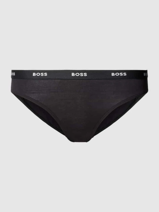 Zdjęcie produktu Slip z mieszanki wiskozy Boss Czarny