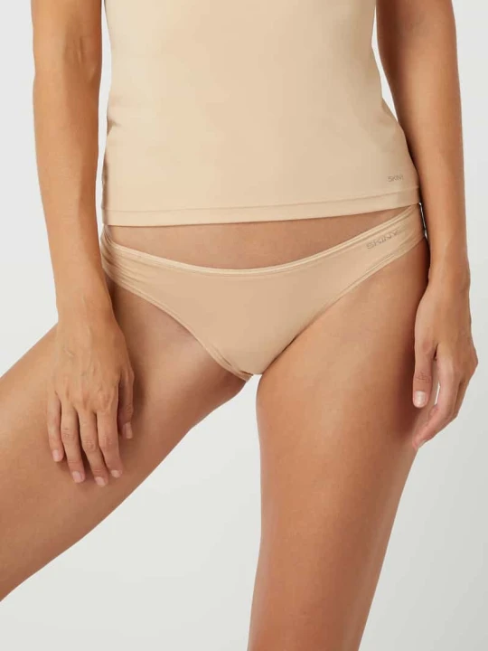 Zdjęcie produktu Figi z mikrowłókna w zestawie 2 szt. model ‘Every Day In Micro’ SKINY Beżowy