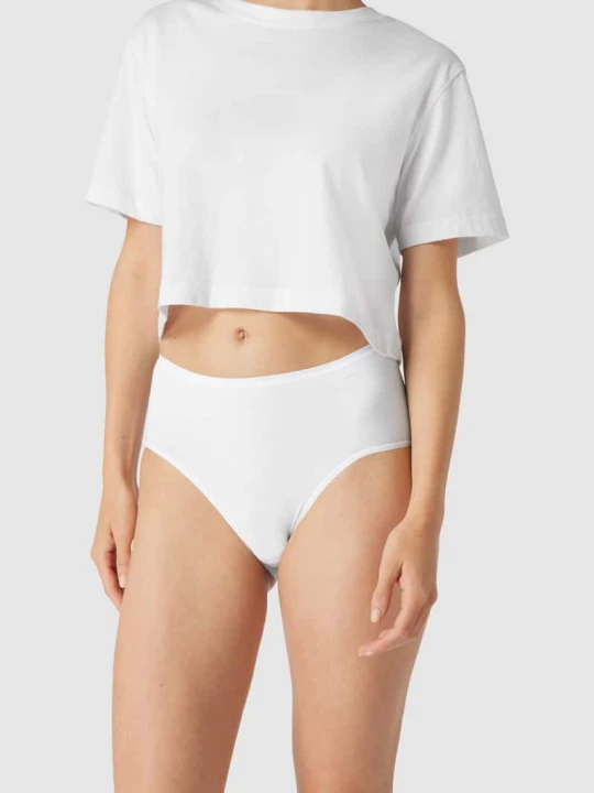 Zdjęcie produktu Figi z nadrukiem z logo model ‘Superfine’ Mey Biały