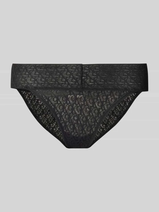 Zdjęcie produktu Figi z obszyciem koronką Calvin Klein Czarny