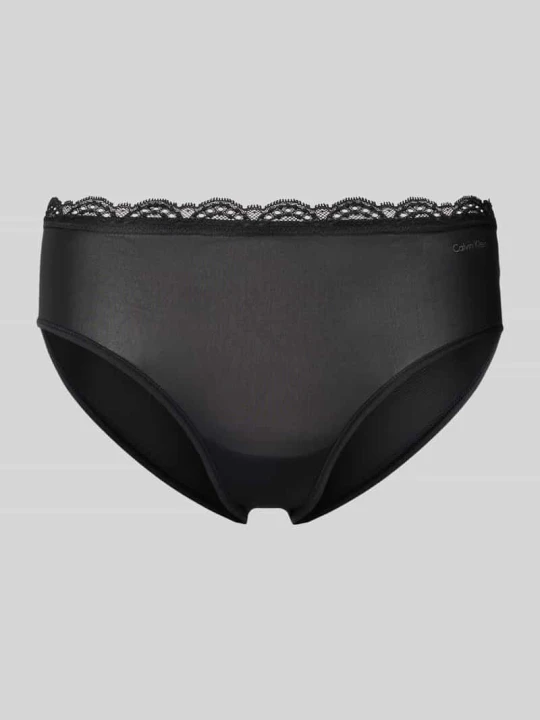 Zdjęcie produktu Figi z obszyciem koronką Calvin Klein Czarny
